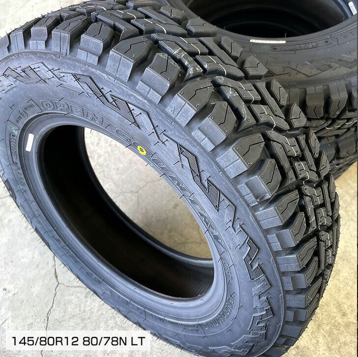 a Set of 4 145/80r12 TOYO Open Country R/t Tires Mud SUV for a Set of 4 145/80r12 TOYO Open Country R/t Tires Mud SUV for
