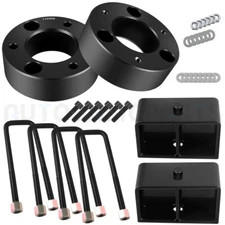For 2004-2023 Nissan Titan 2WD 4WD 3" Front & 3" Rear Leveling Lift Kit Black