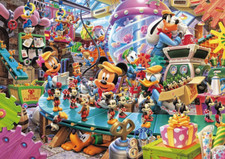 Tenyo Jigsaw Puzzle Disney Mickey Toy Factory 108p for sale online