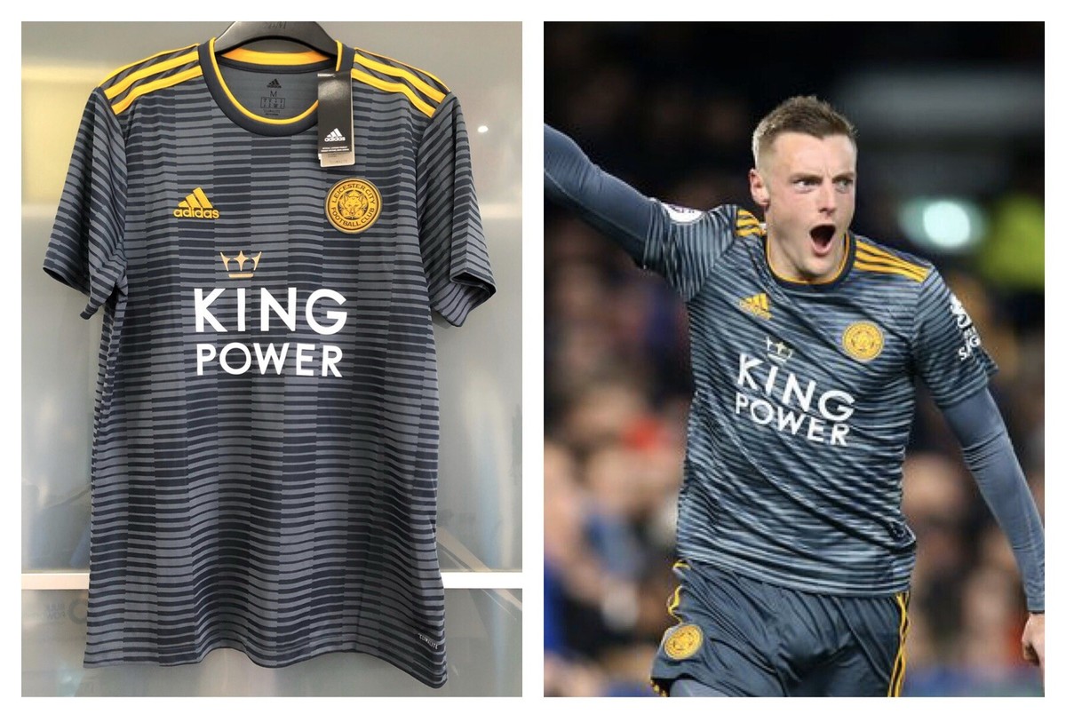 Official Adidas Leicester City 2018 / 19 Away Grey Shirt