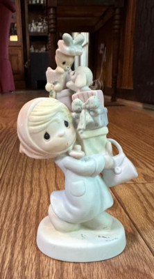Precious Moments, E-2374, Bundles Of Joy, Cedar Tree Mark, No Box, 1982