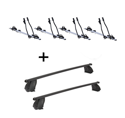 4xFahrradträger SAGITTAR+Dachträger K1M für Merc GLE Coupé C292 5Tür ab15