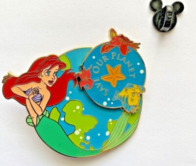 Disney Ariel Little Mermaid Goin Green Series Pin 72455 LE 250 Save Our Planet
