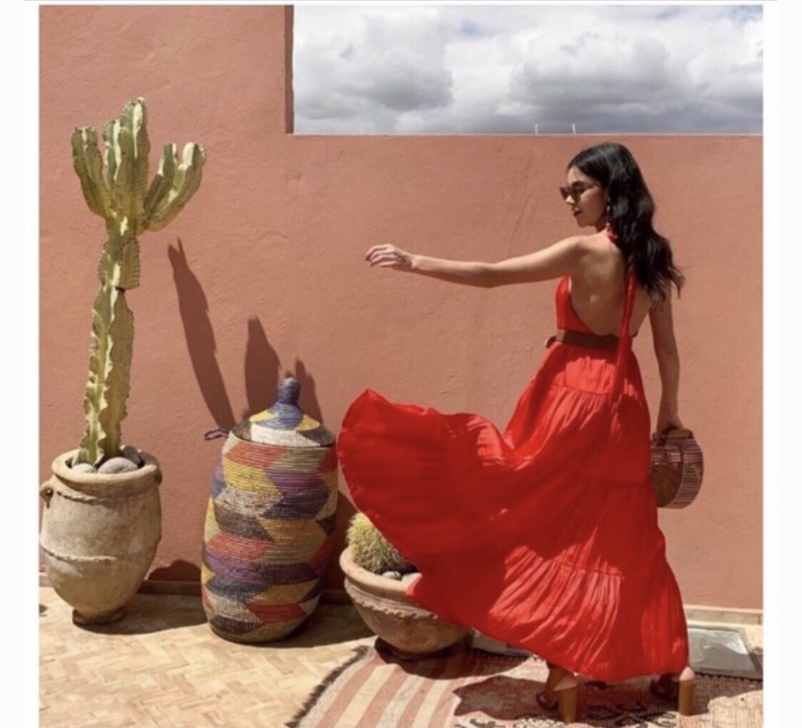 Zara SS19 Halter Top Dress Red 2673/693 Blogger Fav NWT | eBay
