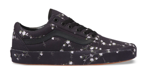 vans old skool floral black