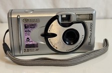 Canon PowerShot A200 2.0MP Compact Digital Camera Silver 4X Zoom Untested