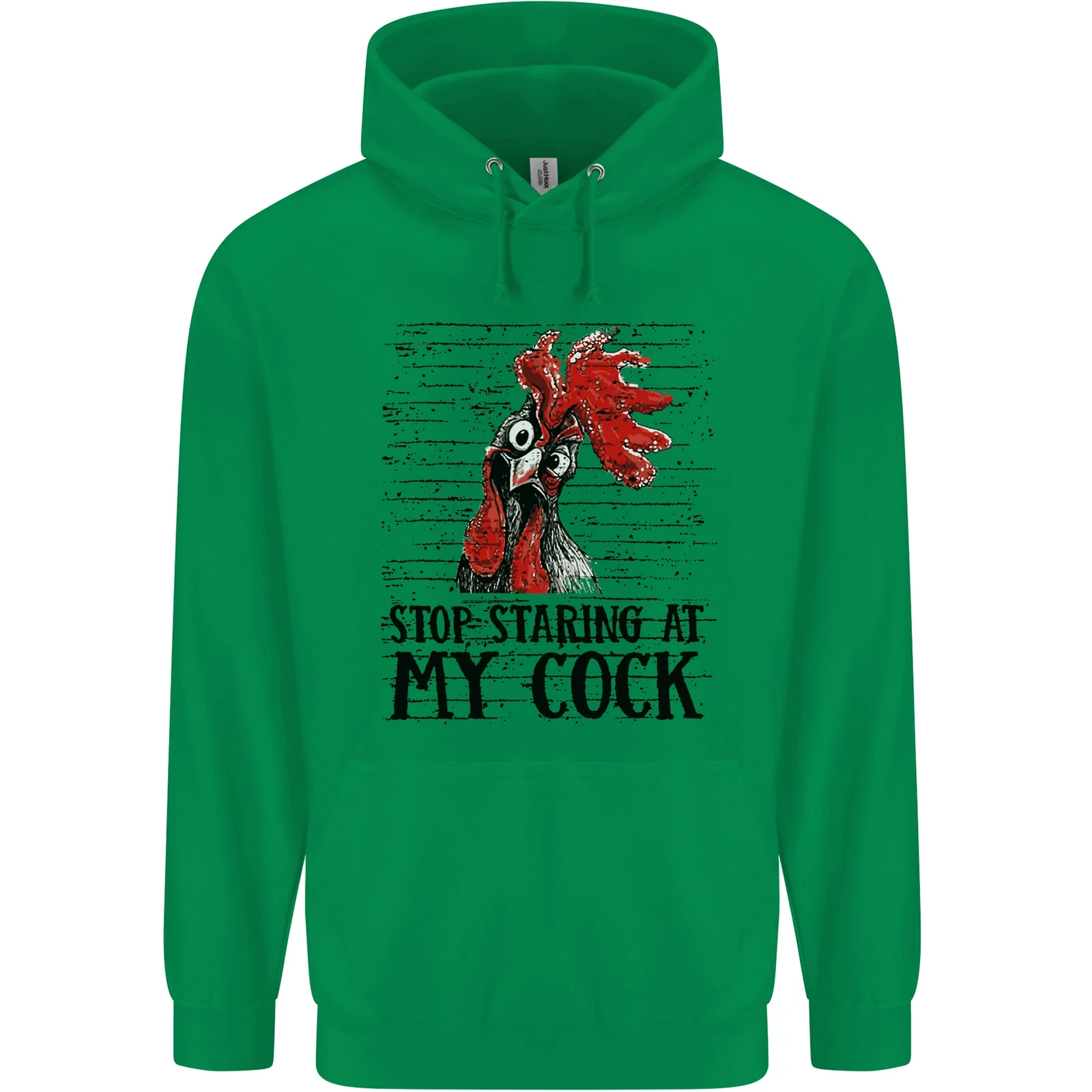 RHUDE Felpa con cappuccio uomo Stop Starring at My Cock Funny Rude 80% cotone