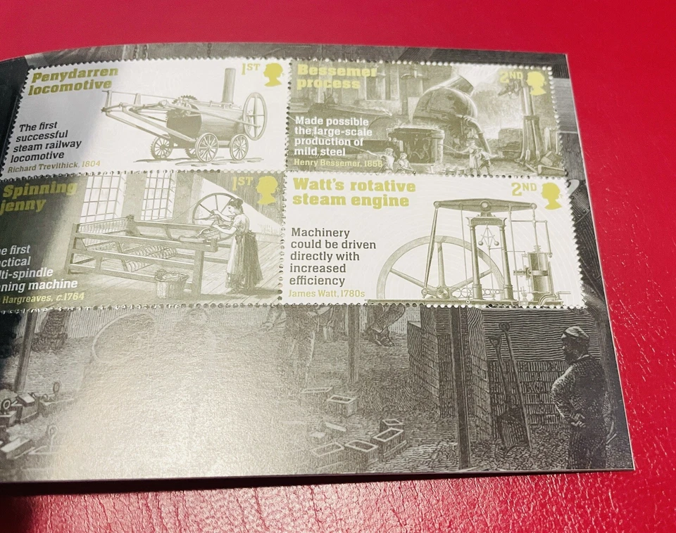 2021 INDUSTRIAL REVOLUTION PRESTIGE STAMP BOOK MNH ROYAL MAIL UK GB COMPLETE - Image 3 of 4