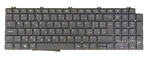 Teclado para DELL Precision 7550 7750 gris negro, para versión de retroiluminación, tirado - Imagen 12 de 12