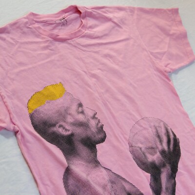 VTG Dennis Rodman T Shirt Profile Yellow Hair Basketball Pop Art Tee Est M ~ L