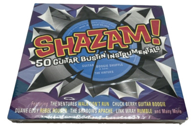 Shazam 50 Guitar Busting Instrumentals CD 2 Discs New and Sealed