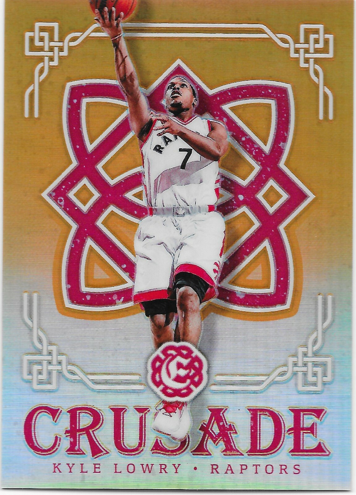 2016-17 Panini Excalibur Kyle Lowry 22/25 Orange Crusade Prizm #17