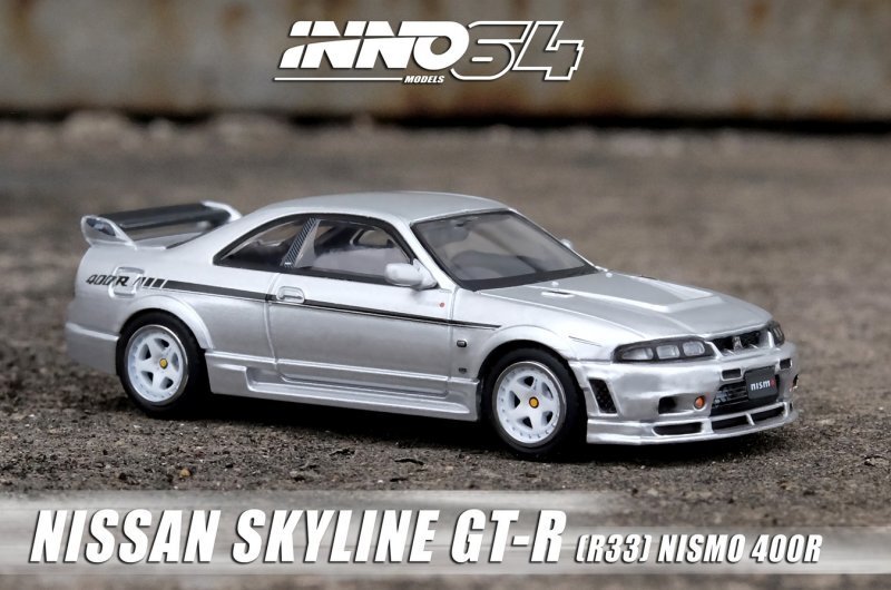 NISSAN Skyline GT-R (R33) Nismo 400R - silver - Inno 1:64 | eBay.de