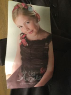 US Angels Usangels Style Brown Flower Girl Dress Size 5
