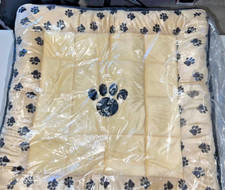 Large Square Dog Bed Crate Mat Paw Print BRAND NEW
