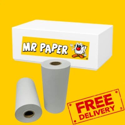 MR PAPER 80mm x 40mm Thermal Till Rolls - Box of 20 Rolls **FREE DELIVERY**