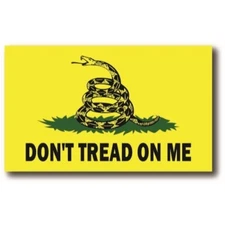 Don't Tread on Me Gadsden Flag Magnet Decal 3x5 Inches Automotive Magnet for Car