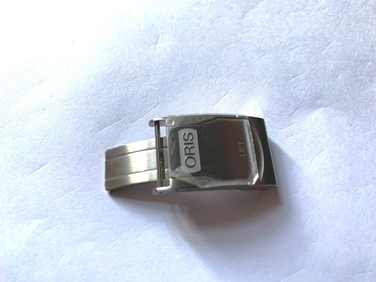 Genuine ORIS 18mm stainless steel clasp buckle for leather band