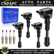 UF756 4X Ignition Coils + 4X Iridium Spark Plugs for Volvo S60 S80 S90 XC60 XC70