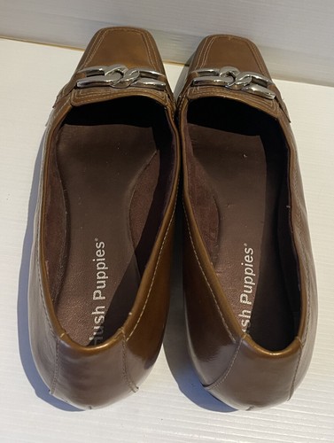 Hush Puppies Bali Size 8.5 Women's Brown Low Wedge Comfort Shoes Slip On Casual - Picture 7 of 10