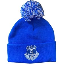 Everton Official Junior Royal Blue Bobble Hat EFC Gift
