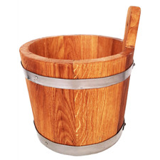 Eimer aus Eiche &ndash; Holzeimer, Saunak&uuml;bel, Holzk&uuml;bel