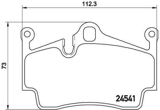 Brembo P 65 028 Bremsbelagsatz, Scheibenbremse FüR Porsche-image