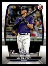 Nolan Jones 2023 Bowman #74 Colorado Rockies ROOKIE Free Shipping