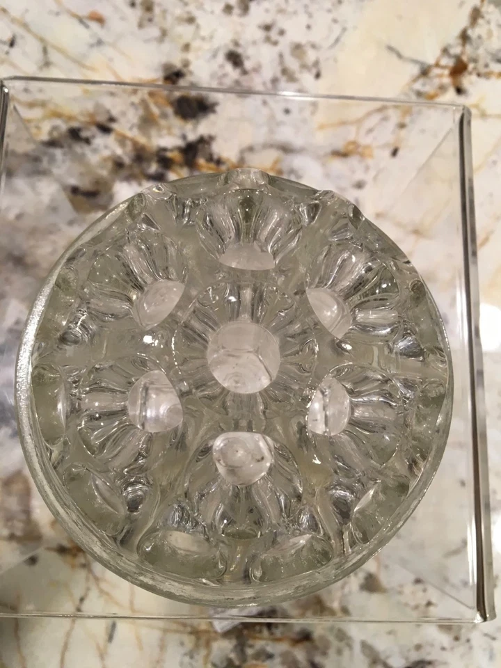 Cristal Rana Flor Francesa para Arreglo Floral marcado Hecho en Francia Foto 2 de 4