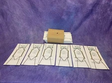 Lot of 12 BRASS Decorative Plate Display Wall Hangers/Holders - 8 to 11" NEW VTG