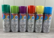 Temporary Hair Color Spray Multi Colors Lot Of 6 Multi Size NEW Cosplay Cheer