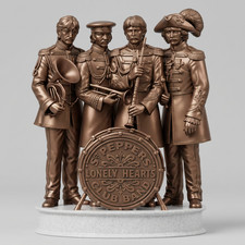 THE BEATLES STATUE - Sgt. Pepper&rsquo;s Lonely Hearts Club Band Album Cover figurine