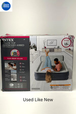Intex Dura-Beam Deluxe cuscino testiera letto gonfiabile materasso queen pompa integrata