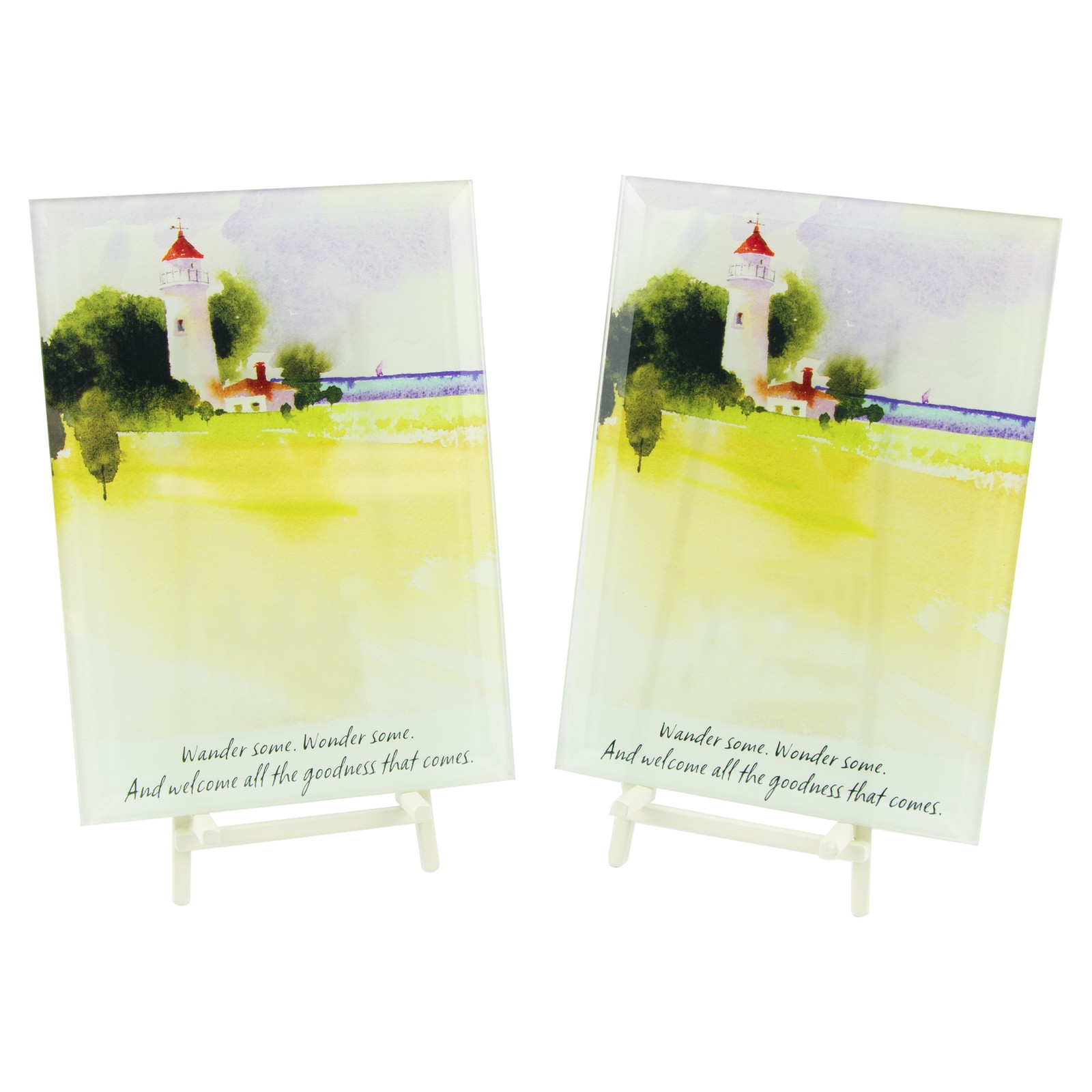 Стеклянная настольная табличка Hallmark Majestic Lighthouse 2 упаковки 3390₽