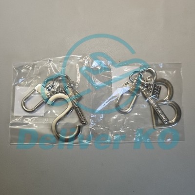 [SIMIHAZE BEAUTY] Initial Signature Stainless Keychain keyring set