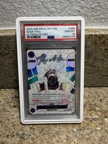 Gear Two Event Manga Alt Art PSA 10 - One Piece OP11-080 Divine Speed English