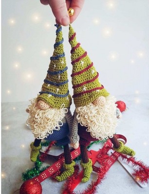 Häkelanleitung Papierkopie Weihnachten frecher Wichtel Gary Amigurumi Spielzeug 73