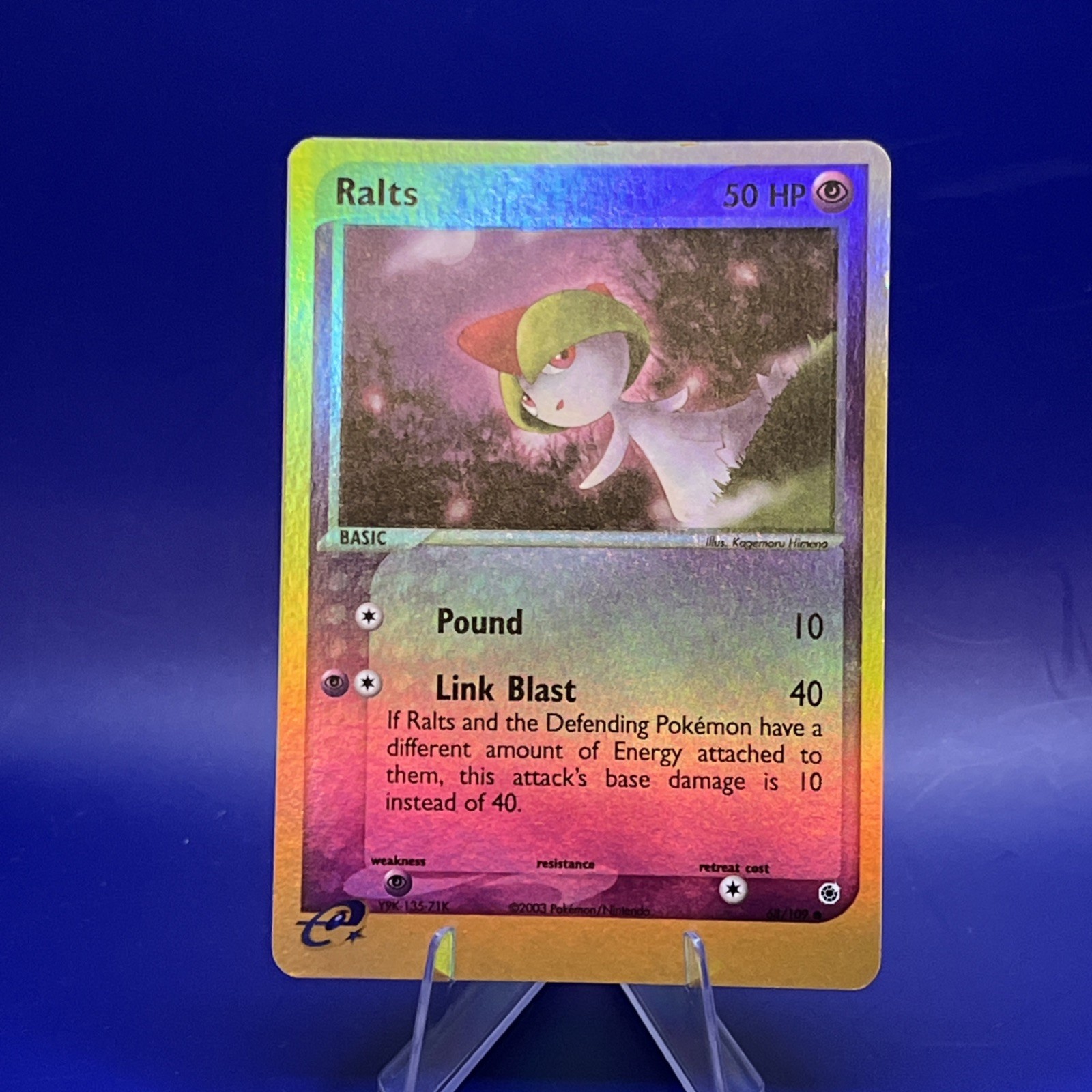 Ralts 68/109 Ruby and Sapphire Reverse Holo NM