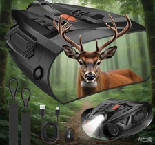 Night Vision Goggles with 4" HD Screen, 10X Digital Zoom Infrared Binoculars TOP