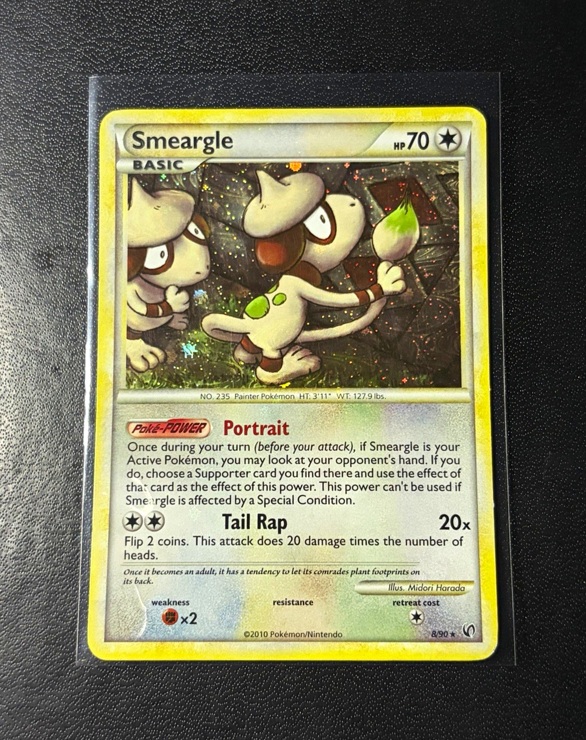 Smeargle Undaunted 8/90 Holo Rare Pokemon TCG EN Basic 70 HP