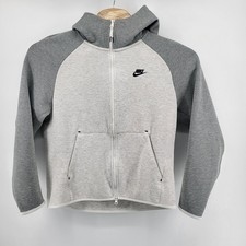 Nike Tech Fleece Full Zip Hoodie Women's Large Gray Athletic Jacket Athleisure