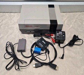 Nintendo NES 1985 Complete Video Game System Console NES-001 + Mario