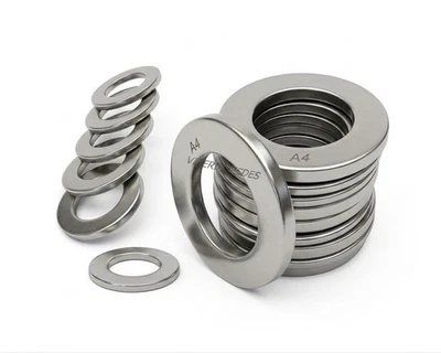 Rondelles Plates Inox A4 AISI 316 M3 à M30 Rondelle Plate Inox Marine Vis - Photo 1/4