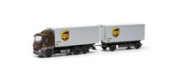 "Herpa 317832 - 1:87 Mb Actros Classicspace Wechselkoffer-HäNgerzug \"Ups\""