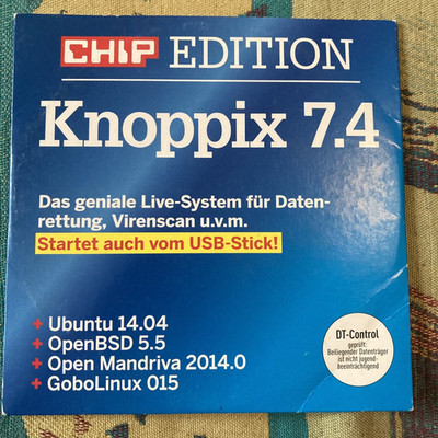 CHIP EDITION KNOPPIX 7.4 und anderes Linux  DVD NEU