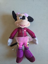 Disney Minnie Mouse Auto Race Car Suit w/ TuTu 89 Plush Doll Stuffed 10"