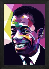 Baldwin wpap pop art Framed Wall Art Poster Canvas Print Picture