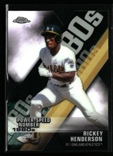 Rickey Henderson 2020 Topps Chrome #DOD-3 Decade of Dominance Die Cut Athletics