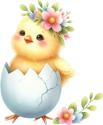 Aquarell Ostern Huhn Wandbild Schlafzimmer Fenster Vinyl Aufkleber Abziehbild 6 Größen