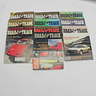 1983 ROAD AND TRACK MAGAZINE LOT OF 10 ISSUES RACING PERFORMANCE CARS